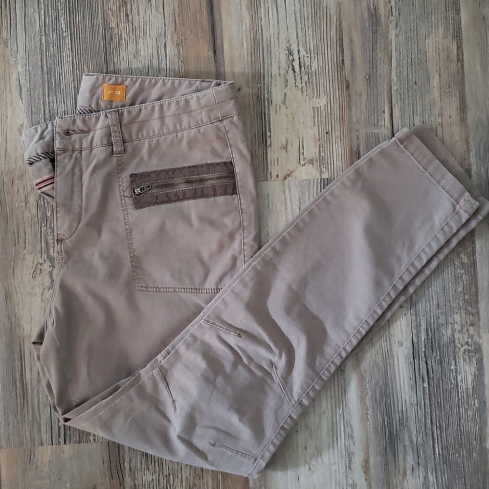 Anthropologie khaki pants size 12